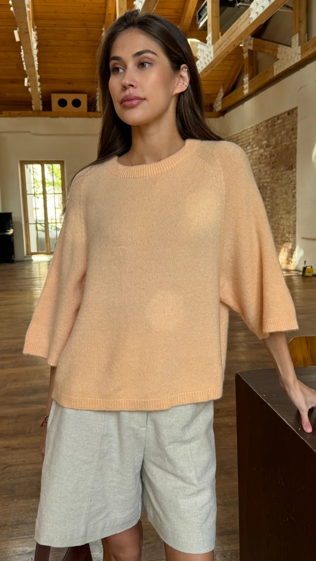 Apricot sweater hotsell