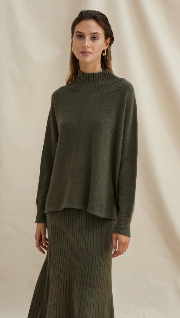 Alma Khaki Sweater