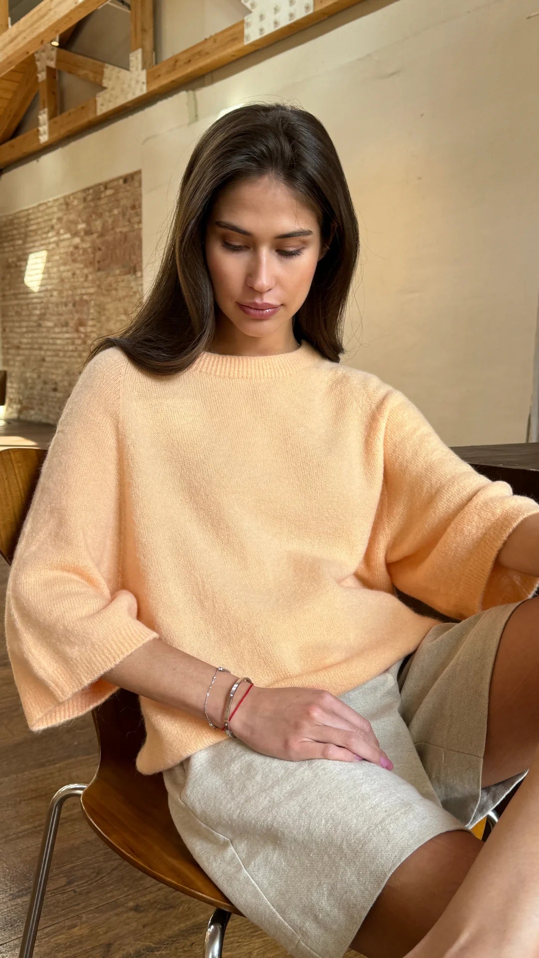 Piper Apricot Sweater