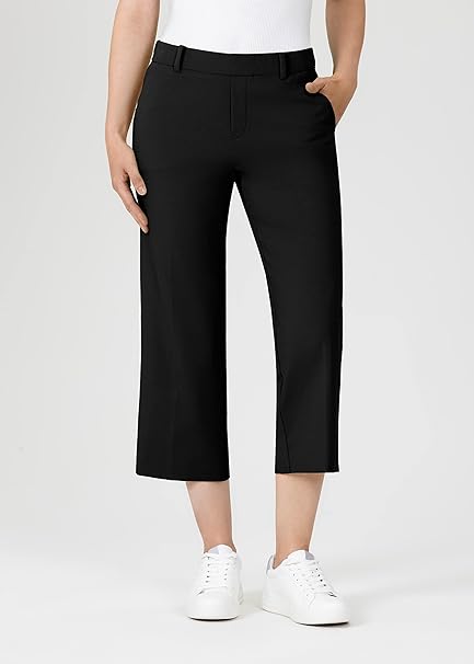 Fenja Shadow Black Cropped Trouser