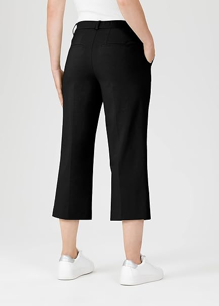 Fenja Shadow Black Cropped Trouser