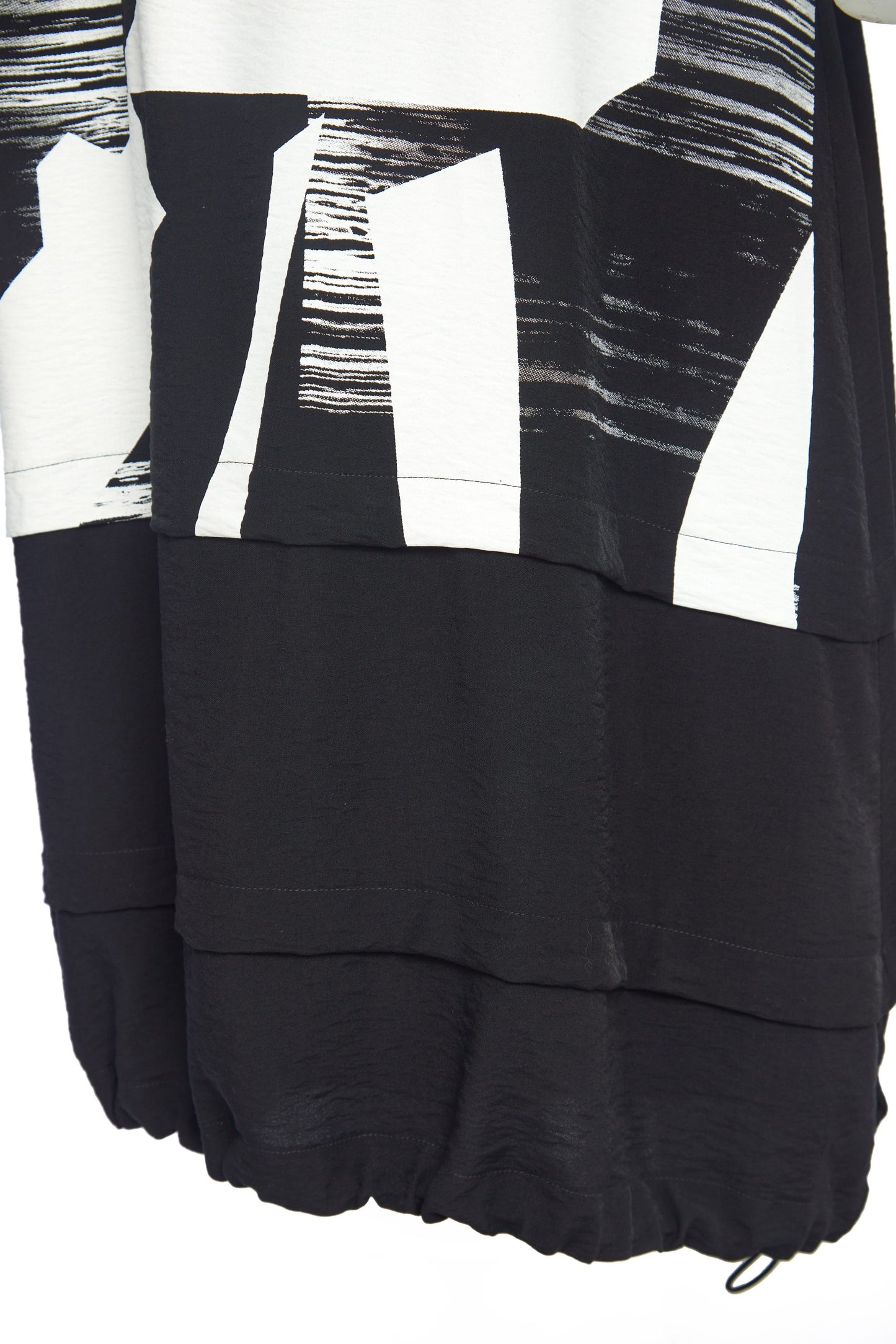 Black & White Dress contrast Hempanel 156